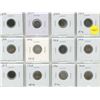 Image 1 : Set of 12 Canadian Silver 5 Cents 1899 – 1920. Coins grade up to VF20.
