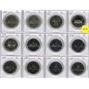 Image 1 : Set of 12 Canadian Proof Like Nickel Dollars 1968 – 1987.