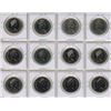 Image 2 : Set of 12 Canadian Proof Like Nickel Dollars 1968 – 1987.