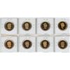 Image 2 : Set of 8 Canadian Proof Loonie Dollar 1997 – 2011. All with Ultra Heavy Cameos.
