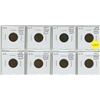 Image 1 : Set of 8 U.S. Indian Head Cents 1883 – 1907.