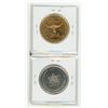 Image 2 : Set of 2 1867 – 1967 Calgary Confederation medals. Both are large. BU.