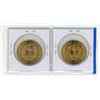 Image 2 : Complete set of 2 1905 – 1965 Saskatchewan Diamond Jubilee medals. Varieties include tail o