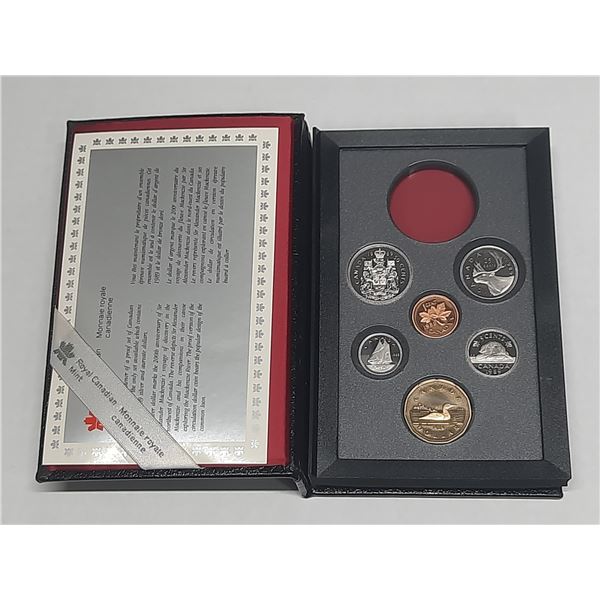 1989 Double Dollar Proof Set. Missing the Silver Dollar. Housed in its original RCM case.