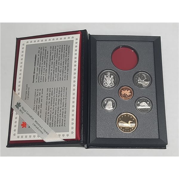 1993 Double Dollar Proof Set. Missing the Silver Dollar. Housed in its original RCM case.