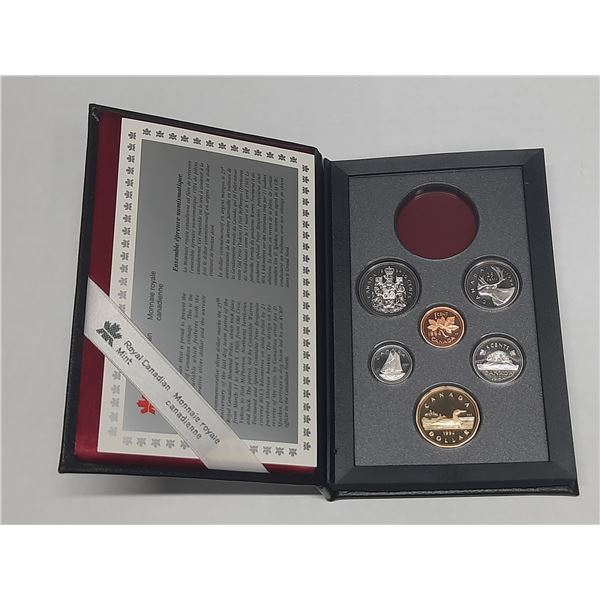1994 Double Dollar Proof Set. Missing the Silver Dollar. Housed in its original RCM case.