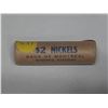 Image 1 : Complete roll of 40 Canadian 1966 Nickels, housed in a Bank of Montreal roll. BU.