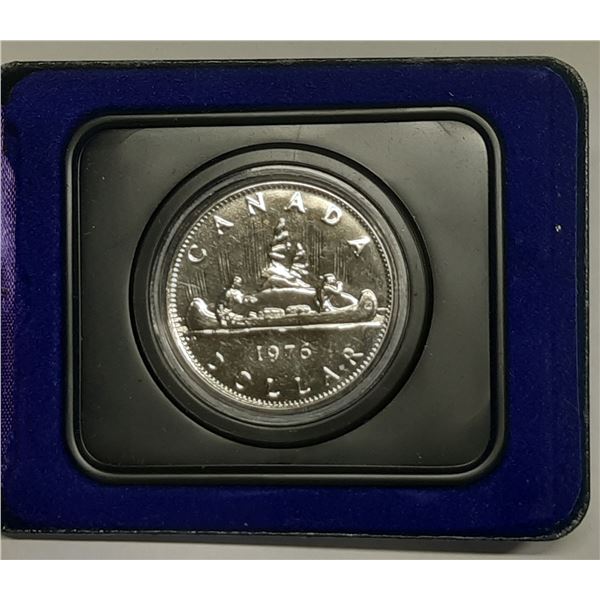 1976 Specimen Nickel Dollar. Housed in its original RCM case.