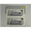 Image 2 : (2) 1971 Canada Ten Dollars  -  (Unciculated).