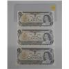 Image 1 : (3) 1973 Canada One Dollars - (In Sequence & Uncirculated).