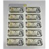 Image 1 : (10) 1973 Canada One Dollars - (Uncirculated).
