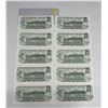Image 2 : (10) 1973 Canada One Dollars - (Uncirculated).