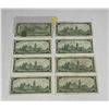 Image 2 : (7) 1967 and (1) 1954 Canada One Dollar.