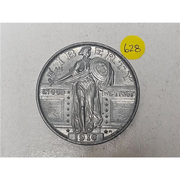 Oversized 1916 Standing Liberty Quarter Dollar Novelty Replica