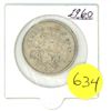Image 1 : 1960 Canada 50 Cents Coat of Arms 80% Silver Half Dollar Coin