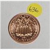 Image 1 : 2011 Morgan Dollar Design 1 oz .999 Fine Copper Bullion