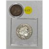 Image 2 : Great Britain Queen Mother 2000 Five Pounds Coin & George V Penny