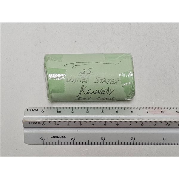 Roll of (25) United States Kennedy Half Dollars $12.50 Face Value