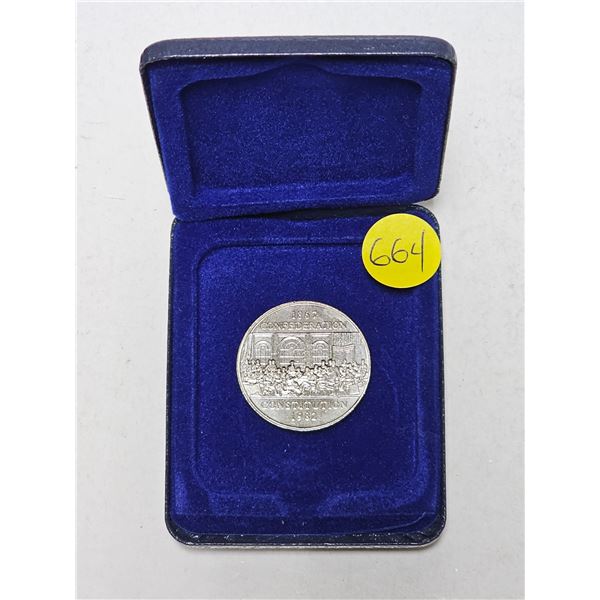 1982 Canada Constitution Commemorative $1 Nickel Dollar Coin