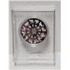 Image 3 : Colorized Year of the Rabbit Medal Token in Acrylic Floating Stand (Box has some Damage)