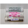 Image 1 : (1) Roll 1967 Rabbit Nickles, (2) Rolls of Canada Pennies Dated 1960’s & 70’s