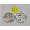 Image 1 : (2) Canadian Commemorative Dollar Coins.  1982 & 1985