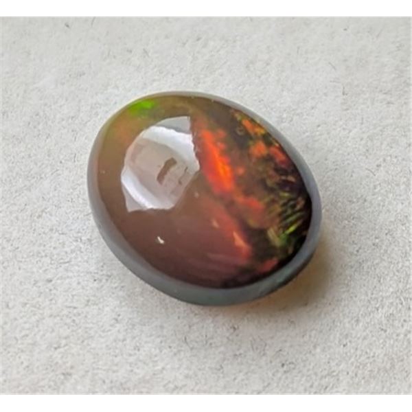 3.33 ct Certified Black Opal gemstone ($7,492 Appraisal)