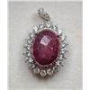 Image 1 : 3.7 ct Certified Silver Ruby gemstone Pendant ($5,684 Appraisal)