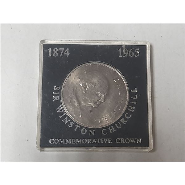 1965 Sir Winston Churchill Commemorative Crown Coin in Case