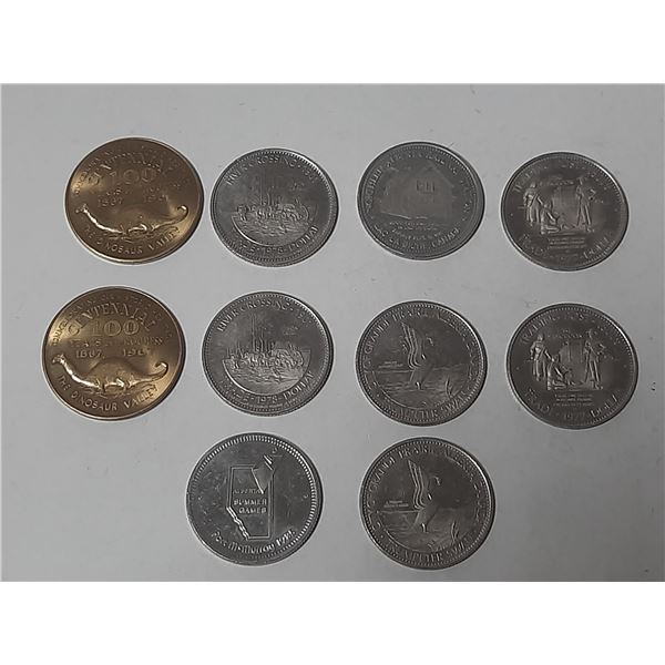 10 Grande Prairie Alberta Trade Comemorative Dollars