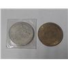 Image 1 : 1966 Saskastoon Trade Dollar and a 1966Pion-Era Jubille Trade Dollar