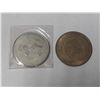 Image 2 : 1966 Saskastoon Trade Dollar and a 1966Pion-Era Jubille Trade Dollar