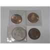 Image 1 : 2 West Dev Museum Coins, Sask Jubilee & SK Confed Coin w/Canada Coin