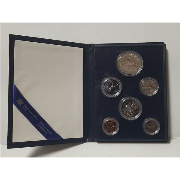 1986 Canada 6-Coin Specimen Set housed in its original blue case of issue.