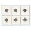 Image 2 : 1907, 1912, 1914, 1917, 1930, 1933 Canada Silver 10 Cents.