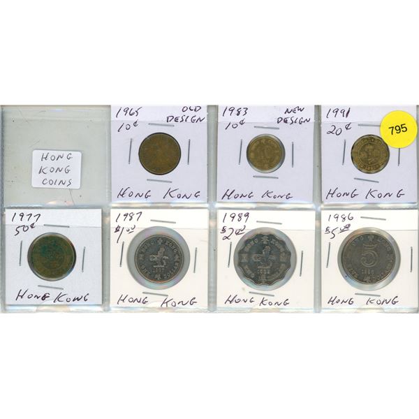 Collection Of Hong Kong Coins.