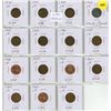 Image 1 : 1935, 1937, 1941, 1943-1946, 1954, 1958-1960, 1962, 1964, 1965, 1969 U.S.A One Cent Coins. (Total 15