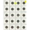 Image 1 : Sheet of Special Canadian 25 Cents Coins. (Total 20 Coins)
