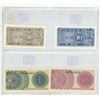 Image 2 : Banknotes from South Korea (10 and 50 Jeon) and Indonesia (5 and 10 Sen).
