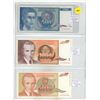 Image 1 : Vintage paper currency notes from the Socialist Federal Republic of Yugoslavia featuring denominatio
