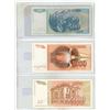 Image 2 : Vintage paper currency notes from the Socialist Federal Republic of Yugoslavia featuring denominatio