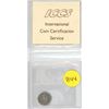 Image 1 : 1889 Canadia Victorian Silver 5 Cents. ICCS graded VF30, Cleaned. Scarce.