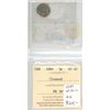Image 2 : 1889 Canadia Victorian Silver 5 Cents. ICCS graded VF30, Cleaned. Scarce.