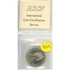 Image 1 : 1974 Canadian Silver Dollar. 100th Anniversary of Winnipeg. ICCS graded Specimen-66.