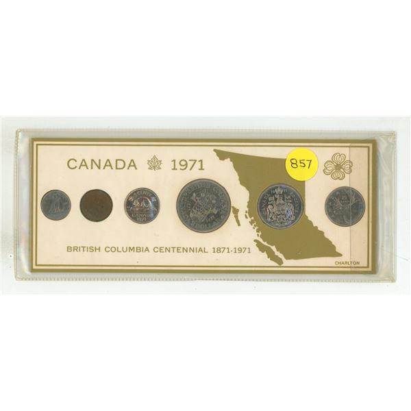 1971 British Columbia Centennial Year Set.