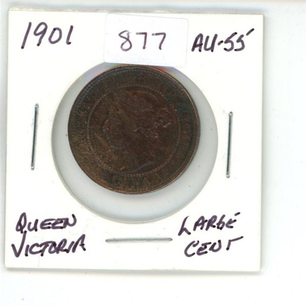 1901 Canada Queen Victoria Large Cent