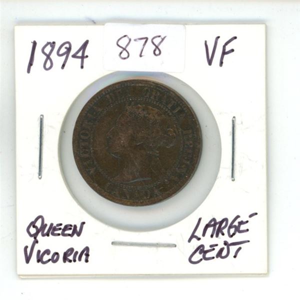 1894 Canada Queen Victoria Large Cent