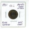 Image 1 : 1931 Canada King George One Cent