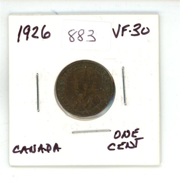 1926 Canada King George One Cent