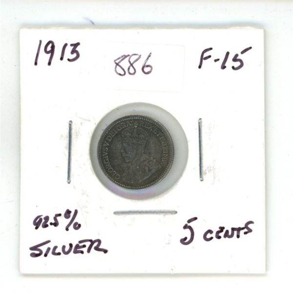 1913 Canada Five Cents
